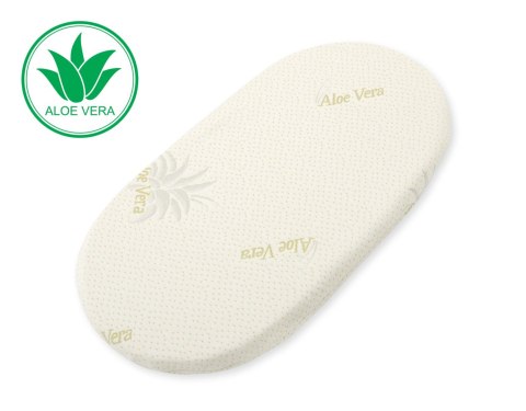 Materac ALOE VERA do kosza Mojżesza BOHO | Antybakteryjny i Hipoalergiczny z Aloesem