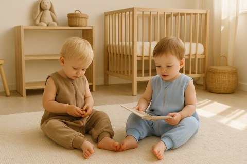 Muślinowy śpiworek dla dzieci z nogawkami L 9-24 mcy letni TOG 1.0 - blue Muślinowy śpiworek dla dzieci z nogawkami L 9-24 mcy letni TOG 1.0 - blue