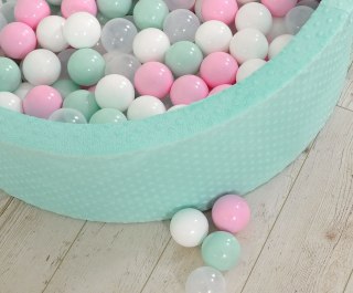 Plastikowe piłeczki do suchego basenu 50 szt. – Idealne do zabawy dla dzieci - biały