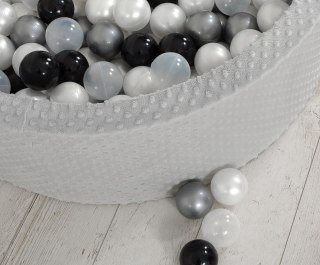 Plastikowe piłeczki do suchego basenu 50 szt. – Idealne do zabawy dla dzieci - czarny