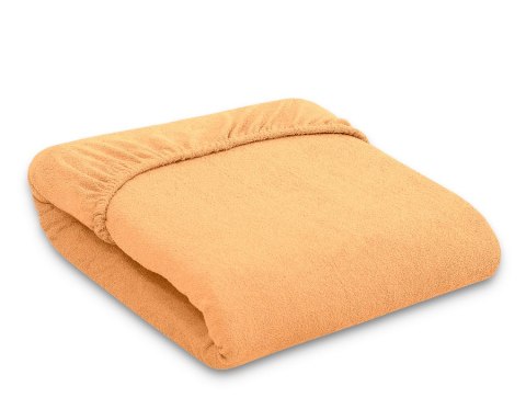 Prześcieradło frotte z gumką 120x60 cm do łóżeczka dziecięcego - brzoskwiniowe Prześcieradło frotte z gumką 120x60 cm do łóżeczka dziecięcego - brzoskwiniowe