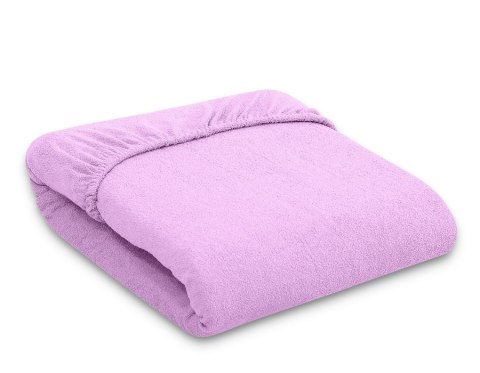 Prześcieradło frotte z gumką 120x60 cm do łóżeczka dziecięcego - fioletowe Prześcieradło frotte z gumką 120x60 cm do łóżeczka dziecięcego - fioletowe