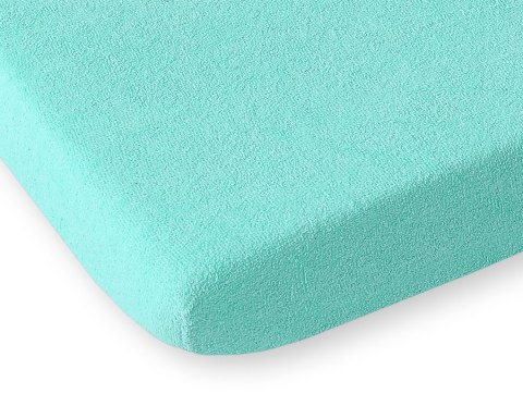 Prześcieradło frotte z gumką 120x60 cm do łóżeczka dziecięcego - miętowe Prześcieradło frotte z gumką 120x60 cm do łóżeczka dziecięcego - miętowe