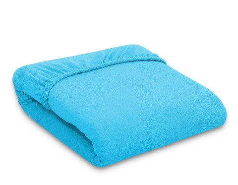 Prześcieradło frotte z gumką 120x60 cm do łóżeczka dziecięcego - turkusowe Prześcieradło frotte z gumką 120x60 cm do łóżeczka dziecięcego - turkusowe