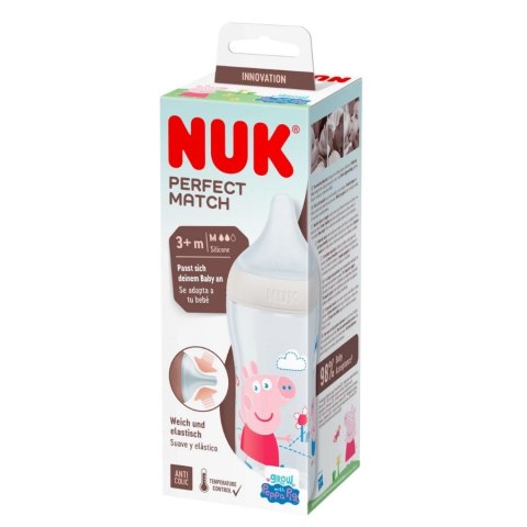 NUK Butelka 260 ml Perfect Match Świnka Peppa – edycja limitowana