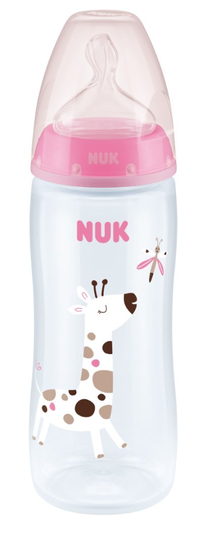 NUK 216248 Butelka FC+ PP 360 ml z wskaźnikiem temperatury smoczek silikonowy 6-18 m-cy XL