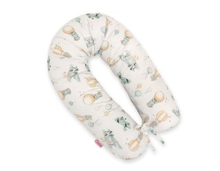 Bawełniana poszewka do poduszki ciążowej Longer - Sky adventure