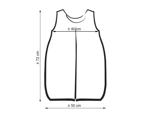 Śpiworek niemowlęcy bawełniany TOG 2.5 biały 6–12 miesięcy | Całoroczny, ocieplany, do łóżeczka i wózka – Little Princess