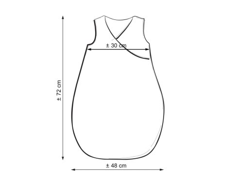 Śpiworek niemowlęcy ocieplany 75 cm – całoroczny, bawełniany, TOG 2,5 - sky adventure