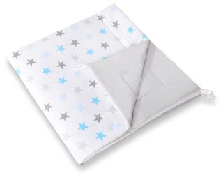 Dwustronna mata do namiotu TIPI - Gwiazdy szaro-niebieskie/szary