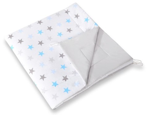 Dwustronna mata do namiotu TIPI - Gwiazdy szaro-niebieskie/szary