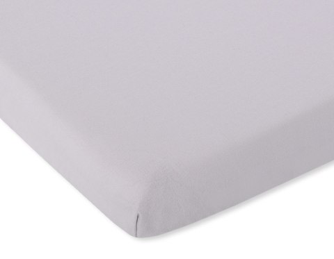Bawełniane prześcieradło z gumką 120x60 cm do łóżeczka dziecięcego szare Bawełniane prześcieradło z gumką 120x60 cm do łóżeczka dziecięcego szare