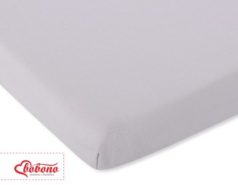 Bawełniane prześcieradło z gumką 120x60 cm do łóżeczka dziecięcego szare Bawełniane prześcieradło z gumką 120x60 cm do łóżeczka dziecięcego szare