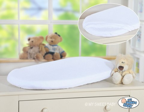 Prześcieradło frotte z gumką do kosza Mojżesza – 100% bawełna Prześcieradło frotte z gumką do kosza Mojżesza – 100% bawełna