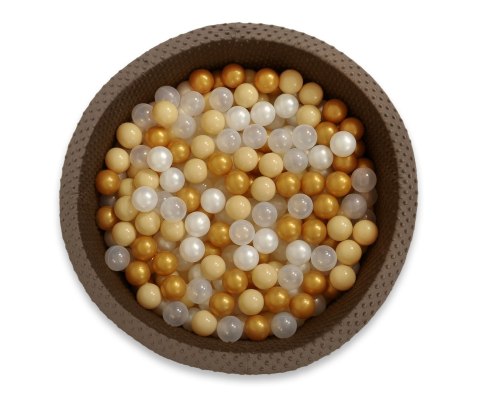 Plastikowe piłeczki do suchego basenu 50 szt. – Idealne do zabawy dla dzieci - perłowe