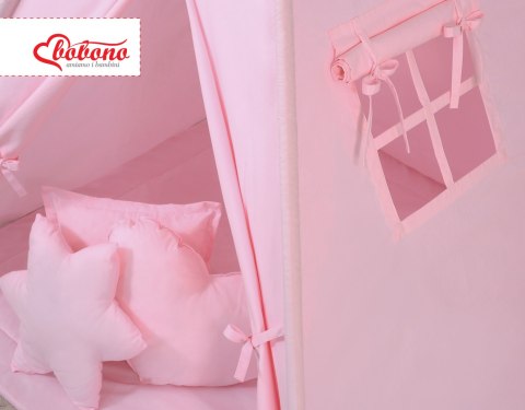 Zestaw 3 poduszek do namiotu tipi - różowe