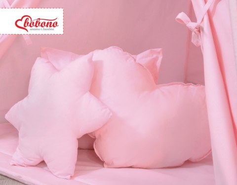 Zestaw 3 poduszek do namiotu tipi - różowe