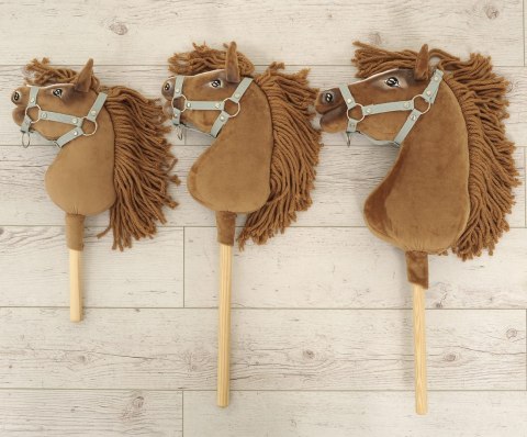 Hobby Horse Duży koń na kiju Premium - biały A3
