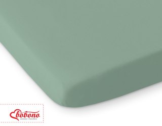 Bawełniane prześcieradło z gumką 120x60 cm do łóżeczka dziecięcego szałwia