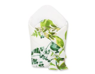 Usztywniany rożek dla niemowląt z wiązaniem - eukaliptus