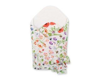 Usztywniany rożek dla niemowląt z wiązaniem - łąka